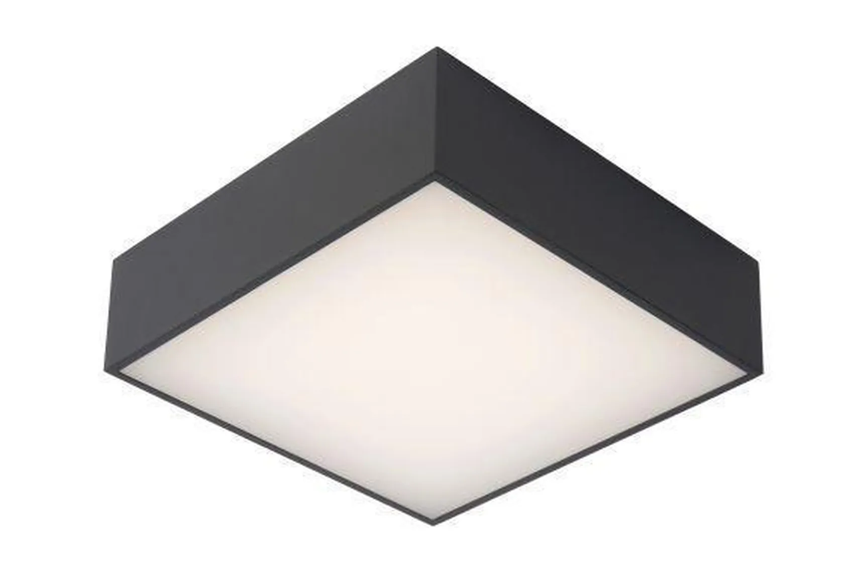 Roxane square taklampe IP54 10 watt 2700 Kelvin - Antrasitt
