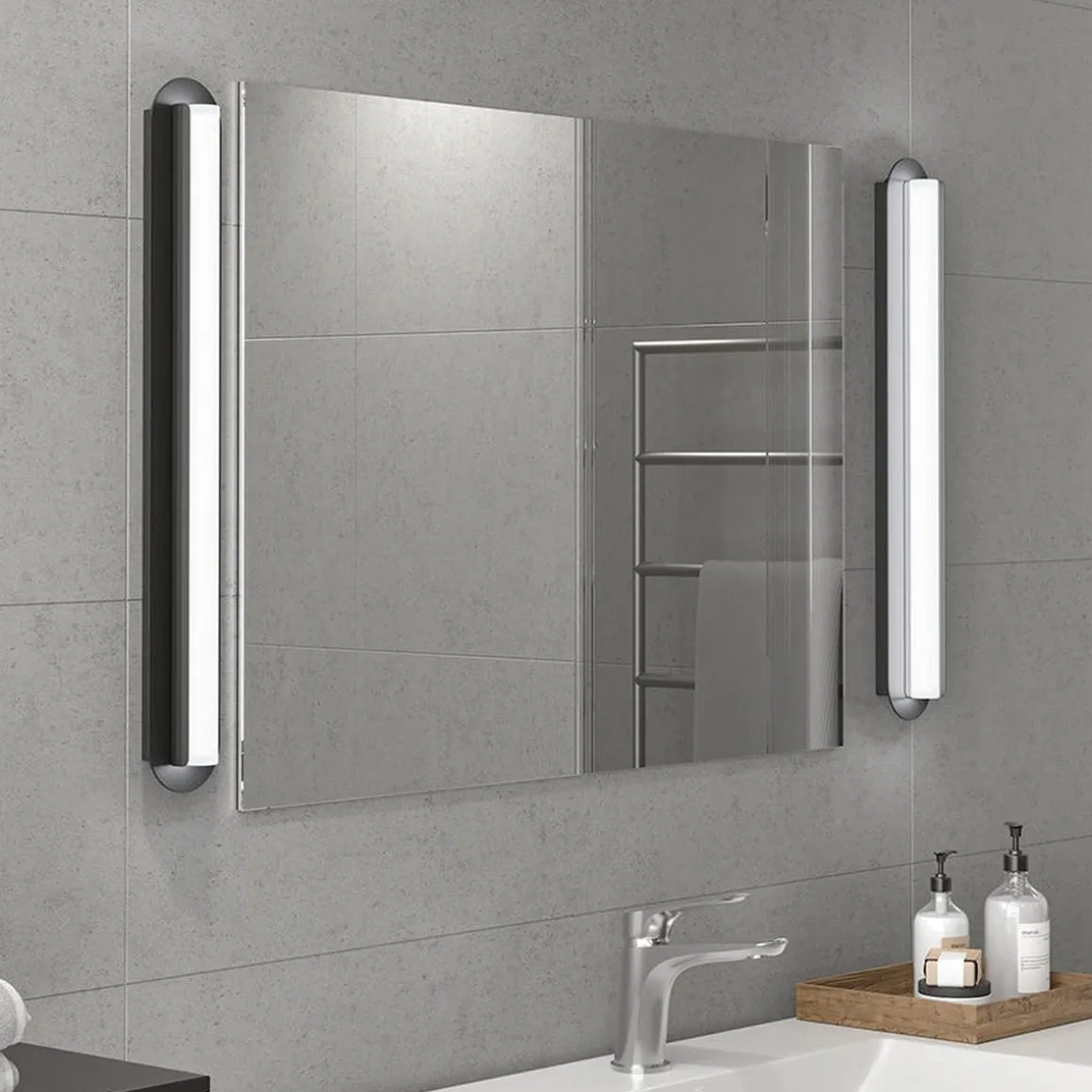 Royale vegglampe for baderom 60 cm 8W 3000 Kelvin - Dimbar