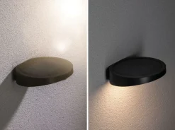 Ryse vegglampe utendørs 1,2W 3000 Kelvin m/bevegelses sensor - Solcelle