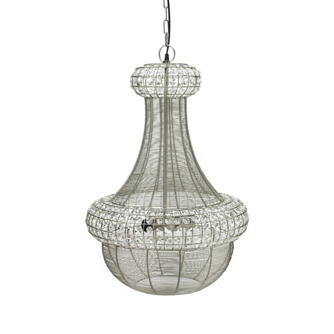 Saba taklampe 51 cm - Sølv