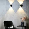 Saga vegglampe IP65 12W 3000K - Svart