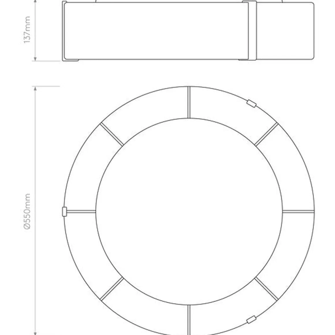 Salina 550 taklampe