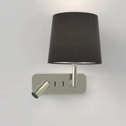 Side by Side vegglampe med skjerm