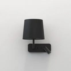 Side by Side vegglampe med skjerm