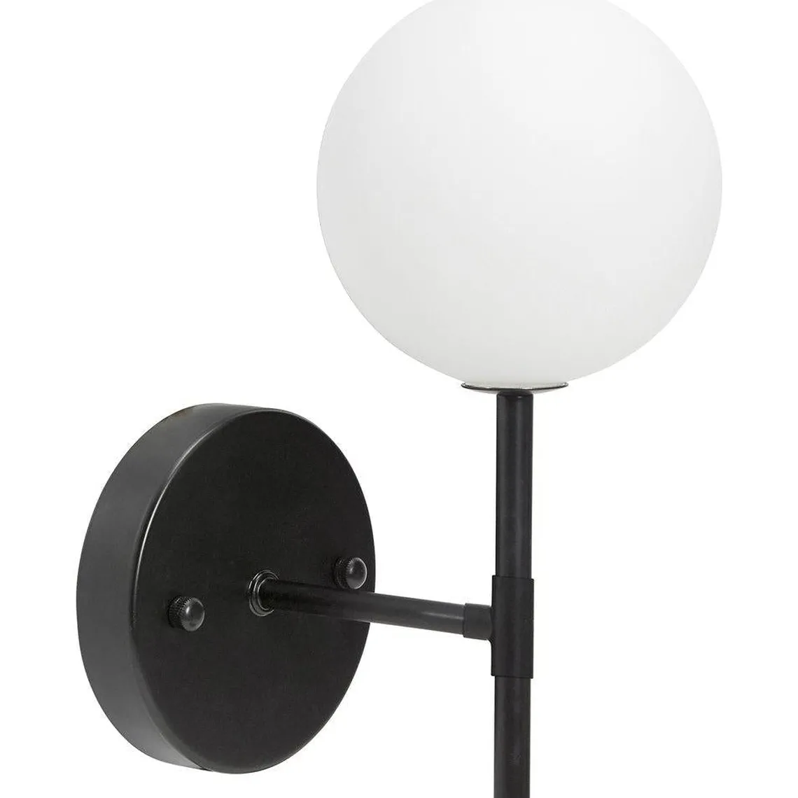 Sigma vegglampe IP23 - Svart/Opal