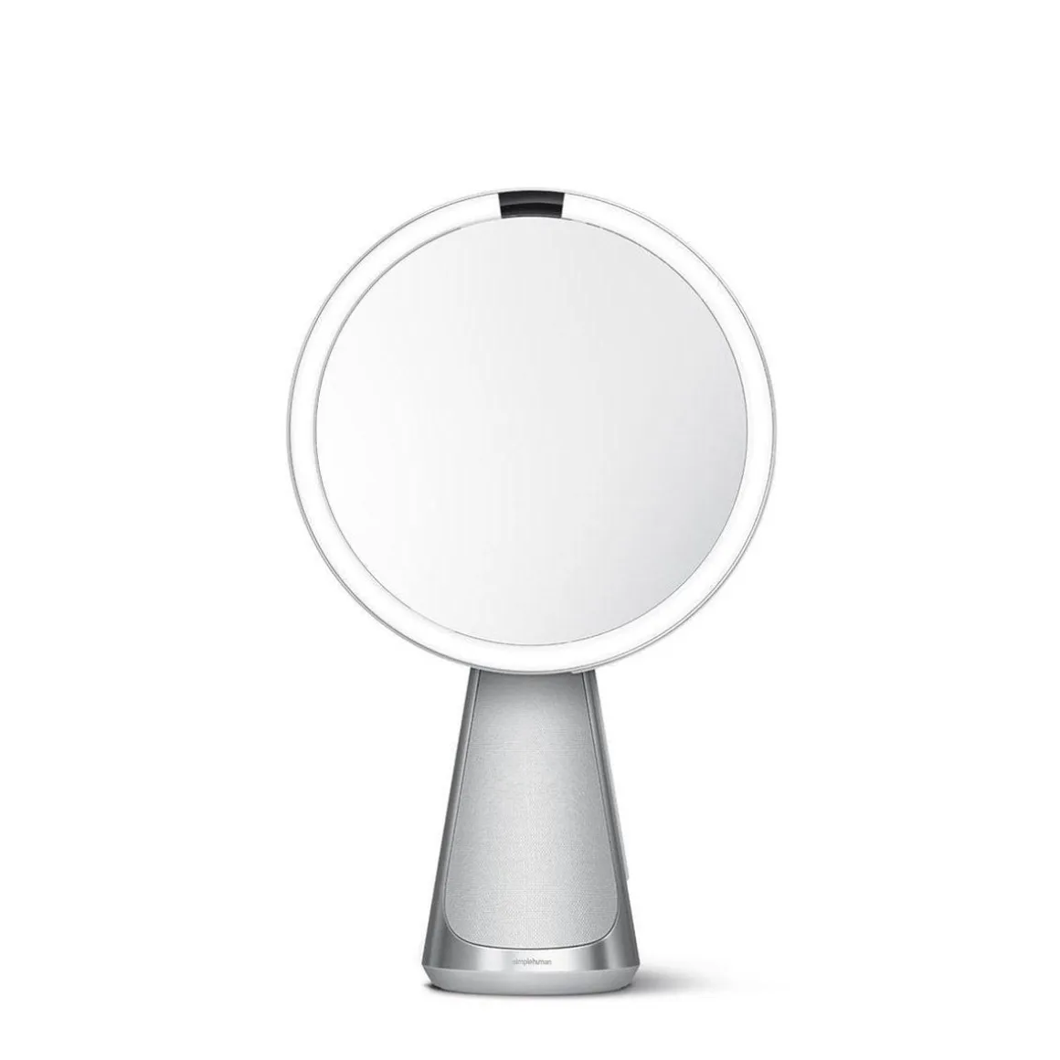 Simplehuman sminkespeil med lys, sensor og høyttaler
