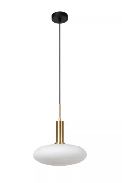 Singala takpendel 30 cm - Svart/Opal/Messingfarget