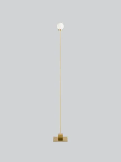 Snowball Gulvlampe - Messing
