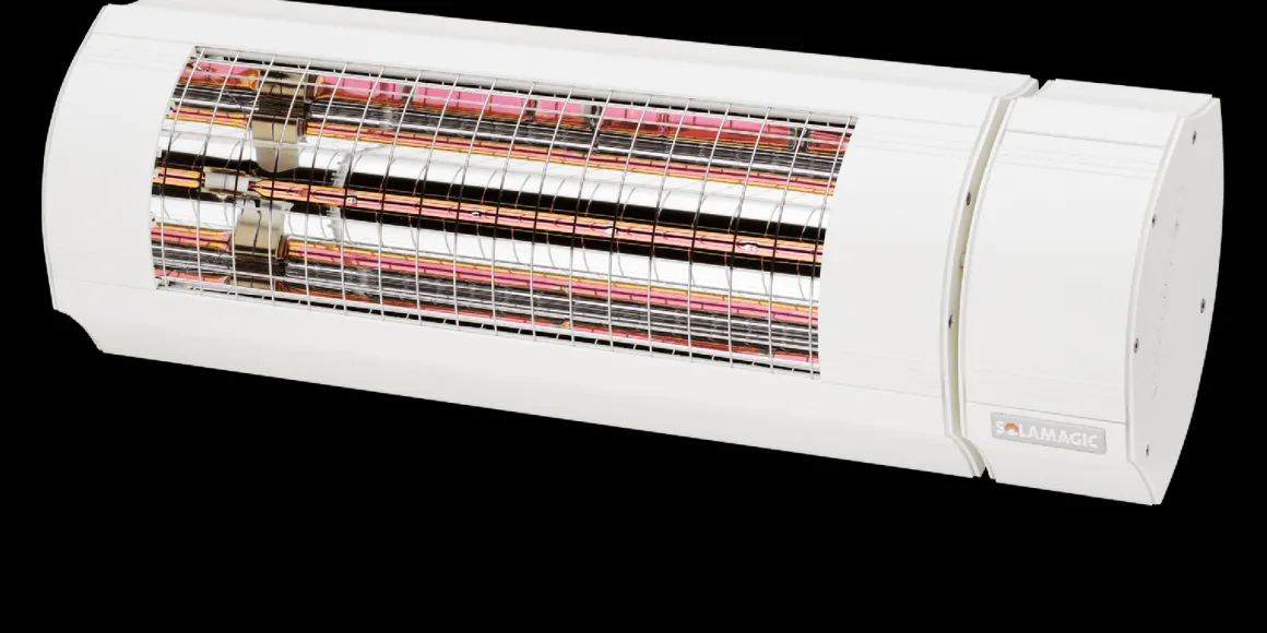 Solamagic Eco+ Pro terrassevarmer 2000W ARC m/Fjernkontroll - Hvit