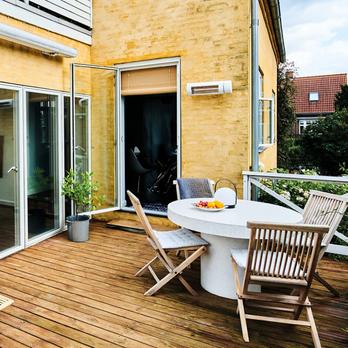 Solamagic Eco+ Pro terrassevarmer 2000W ARC m/Fjernkontroll - Hvit