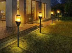 Solar Flame hagebelysning 1W 1600K IP65 - Solcelle
