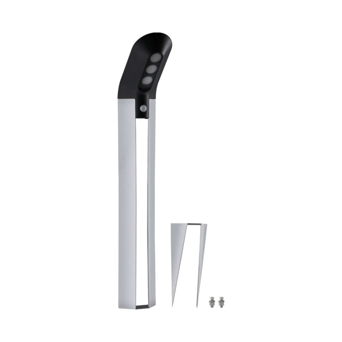 Solar LED pullert 1,22W 3000 Kelvin m/bevegelses sensor IP44 - Solcelle