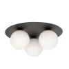 Solar taklampe 3 lys - Svart/Opal