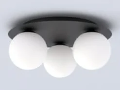 Solar taklampe 3 lys - Svart/Opal