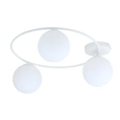 Sopra taklampe 3-lys - Hvit/Opal