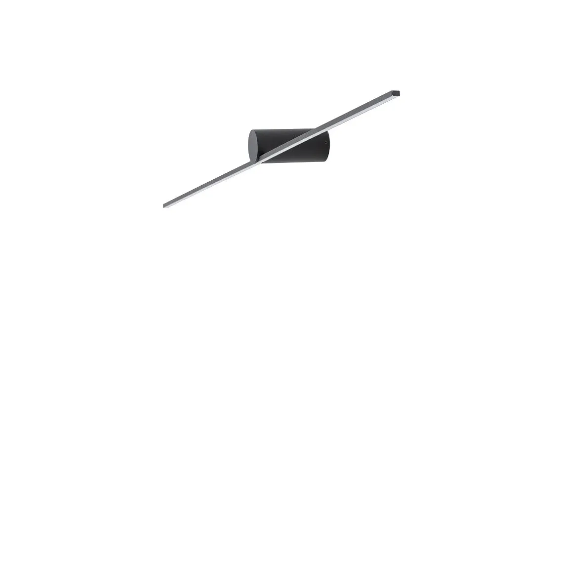 Spin vegglampe small 66 cm 9W 3000K - Svart