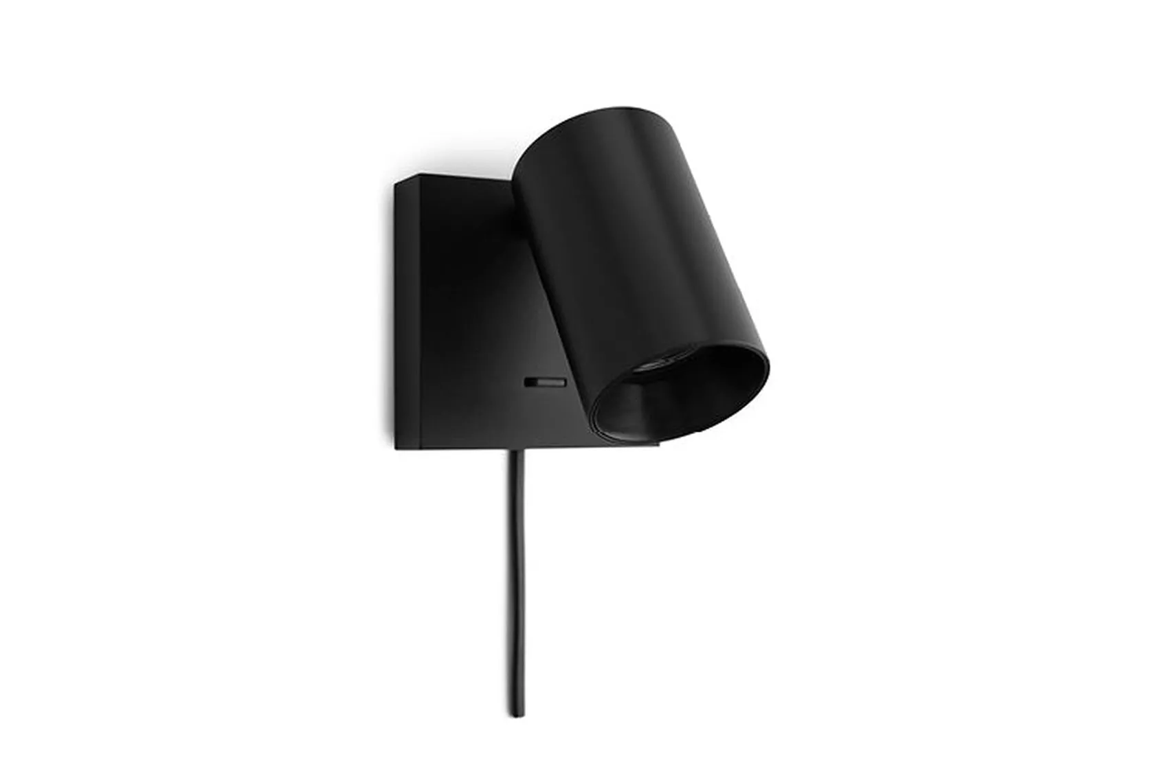 Spoton firkantet vegglampe GU10 med bryter