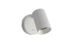 Spoton rund vegglampe GU10 med bryter