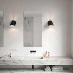 Strap vegglampe - Svart