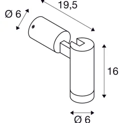 S-tube vegg/taklampe utendørs IP65