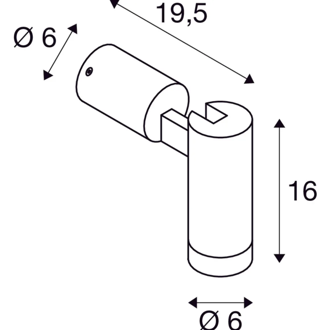 S-tube vegg/taklampe utendørs IP65
