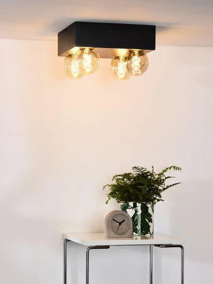 Surtus taklampe - Svart