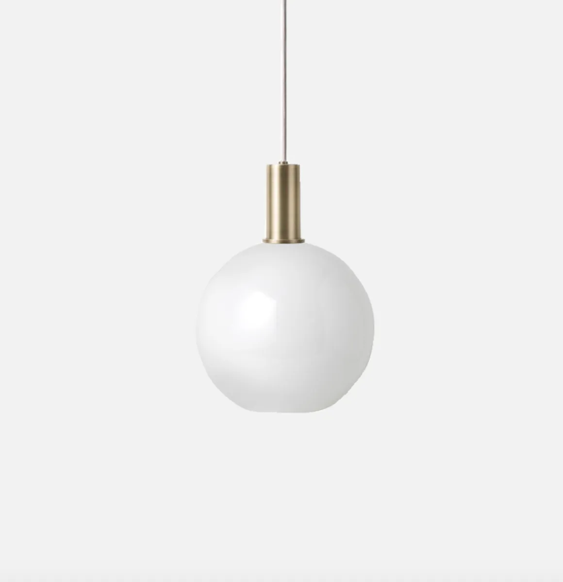 Taklampe Collect Opal Sphere-Low Socket Messing