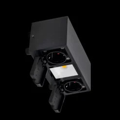 Talos vegglampe utendørs IP54 8W m/dobbel stikkontakt