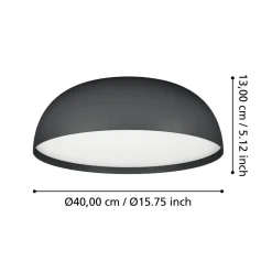Tollos smart connect.z taklampe 40 cm 3 x 7,5W 2700-6500K RGB - Svart