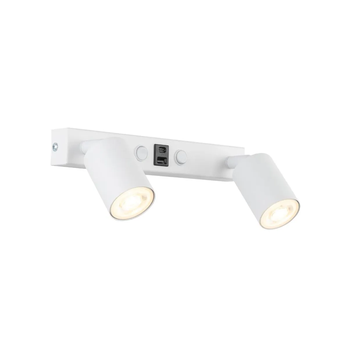Top vegglampe med USB
