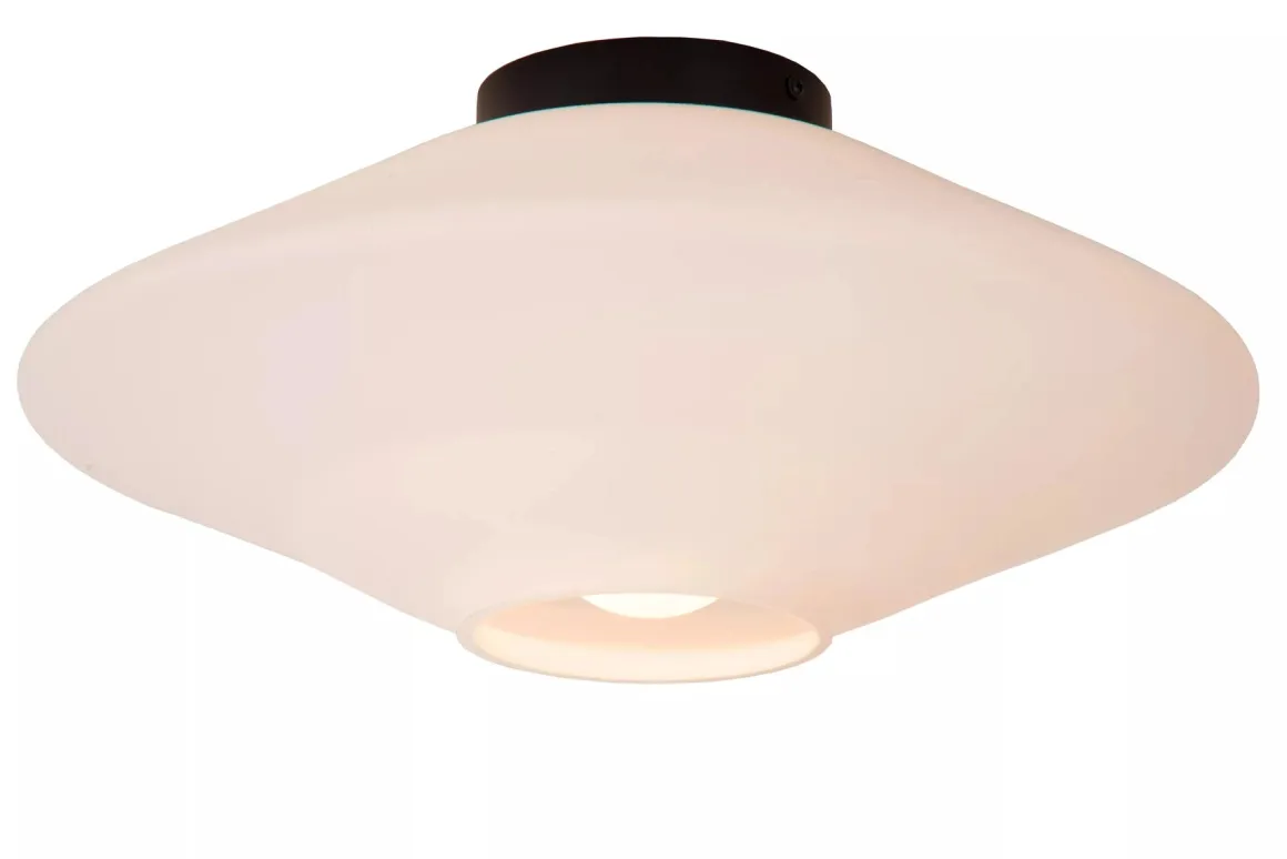 Trevor taklampe 42 cm - Svart/Opal