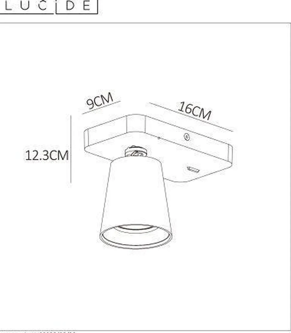 Turnon vegglampe - Svart