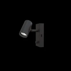 Tyson vegglampe m/USB høyre side dimbar - Svart