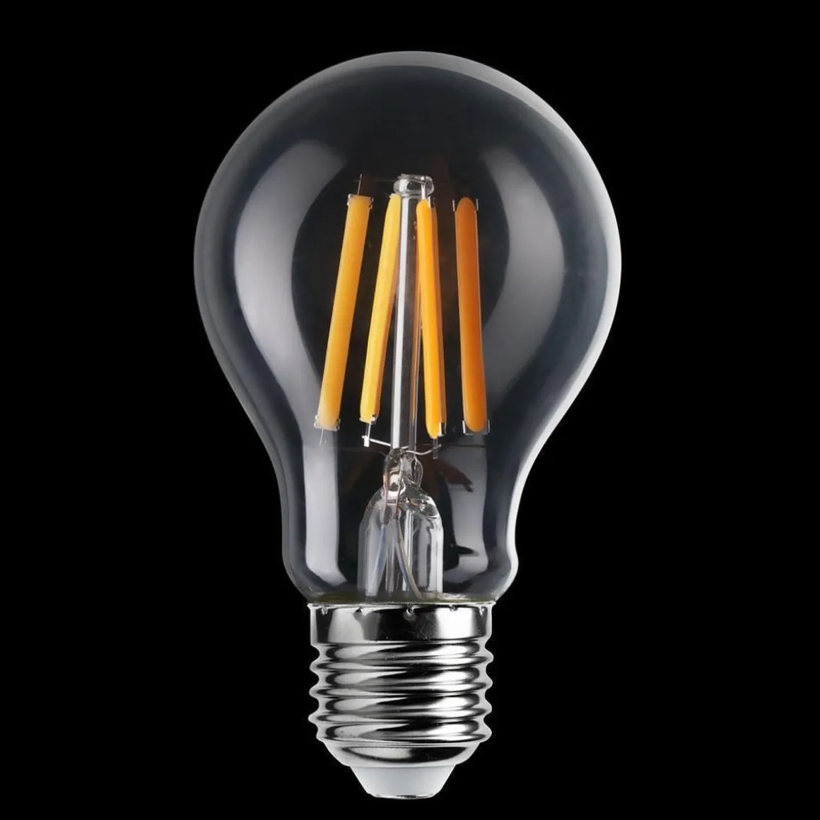 Unison E27 filament lyspære med dag/natt sensor 7W 2200K