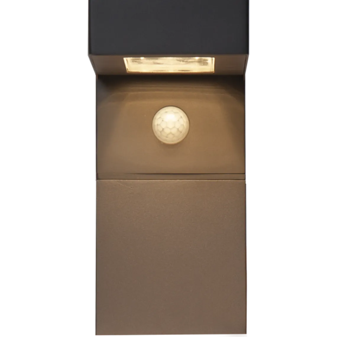 Vegglampe Solcelle med sensor - Svart