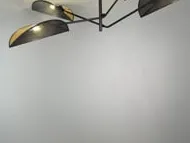 Vene taklampe 4-lys - Svart/Natur