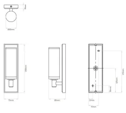 Verona vegglampe baderom IP44