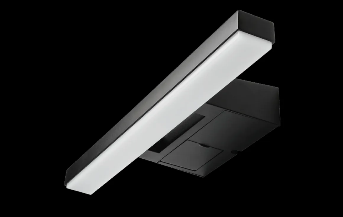 View vegglampe baderom 46 cm 3000K 16W IP44 m/stikkontakt