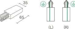 Vox endetilkobling (R) - Hvit
