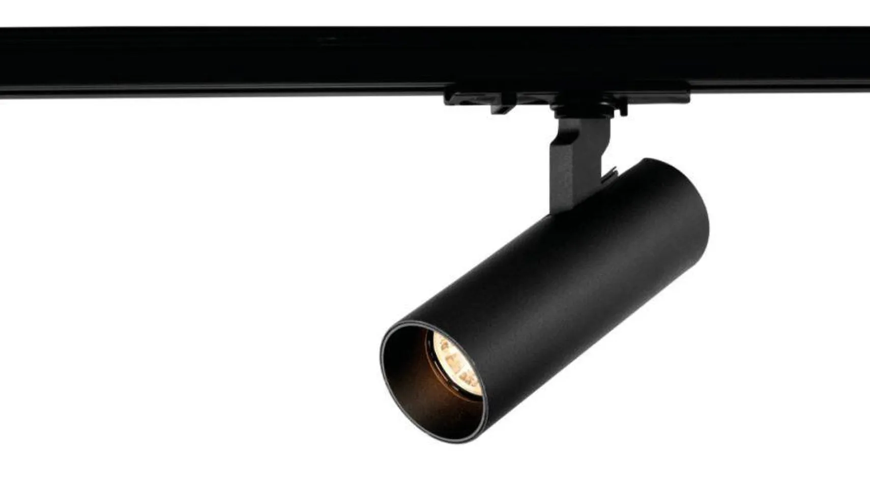 Vox Ezra spotskinne 5 spotter 2 meter 5x10W 3000K dimbar RA90 - Svart