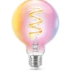 WiZ E27 Lyspære filament G95 6,3W Wifi 2700-6500 Kelvin fullfarge RGB