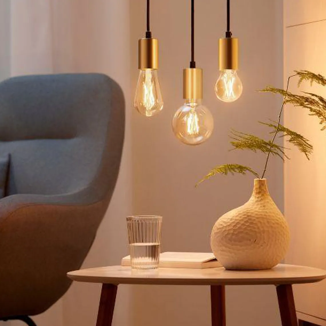 WiZ E27 Lyspære filament St64 6,7W Wifi 2 pak m/fjernkontroll - Justerbar fargetemperatur 2000-5000 Kelvin