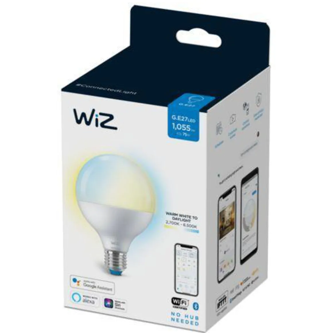 WiZ E27 Lyspære G95 11W Wifi - Justerbar fargetemperatur