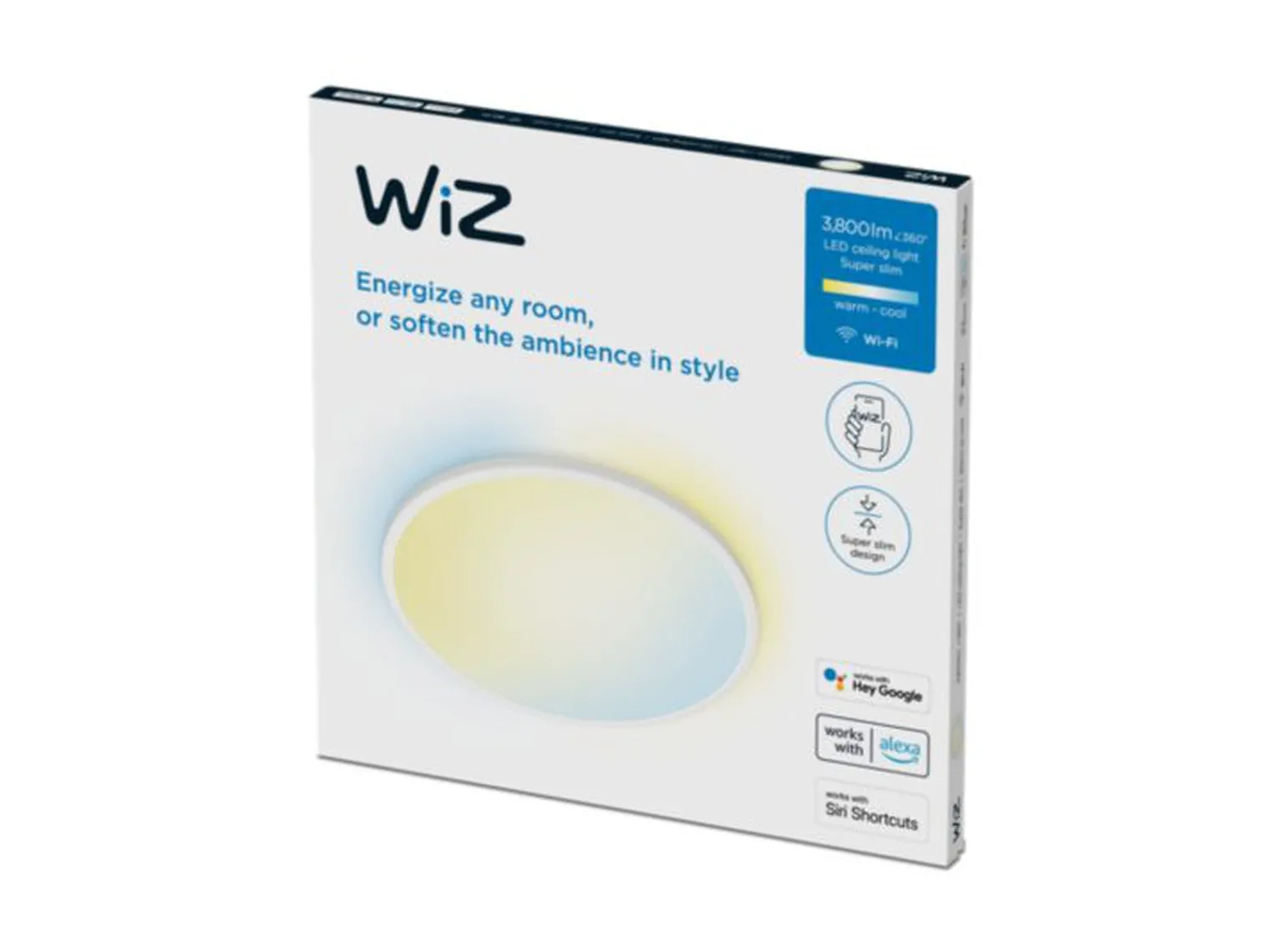 WiZ Smart Superslim taklampe 32W 2700-6500K 55 cm Wîfi - Hvit
