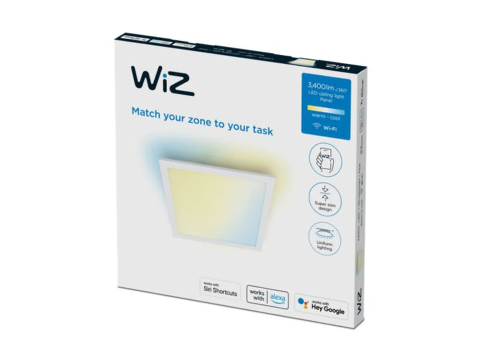 WiZ Smart taklampe 36W 2700-6500K 60x60 cm Wîfi - Hvit