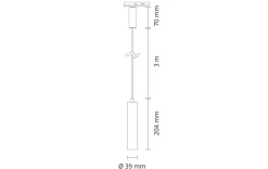Zip Tube Micro pendel 7W LED 2700K