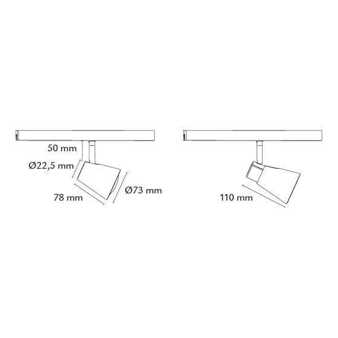 Zip Zoom spot 6W LED 2000-2800K dim to warm